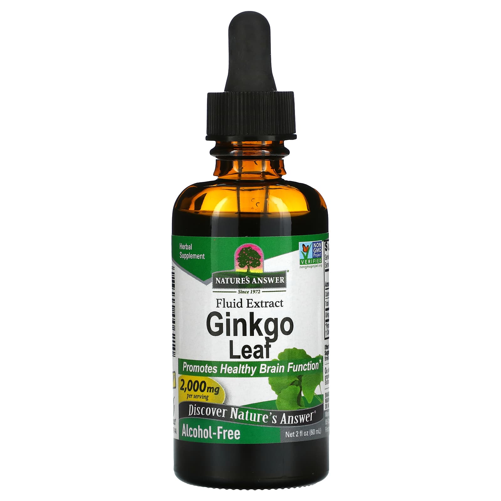 Nature’s Answer, Ginkgo Leaf (Alcohol Free), 2 Oz UPC 083000006210 | Hilife Vitamins