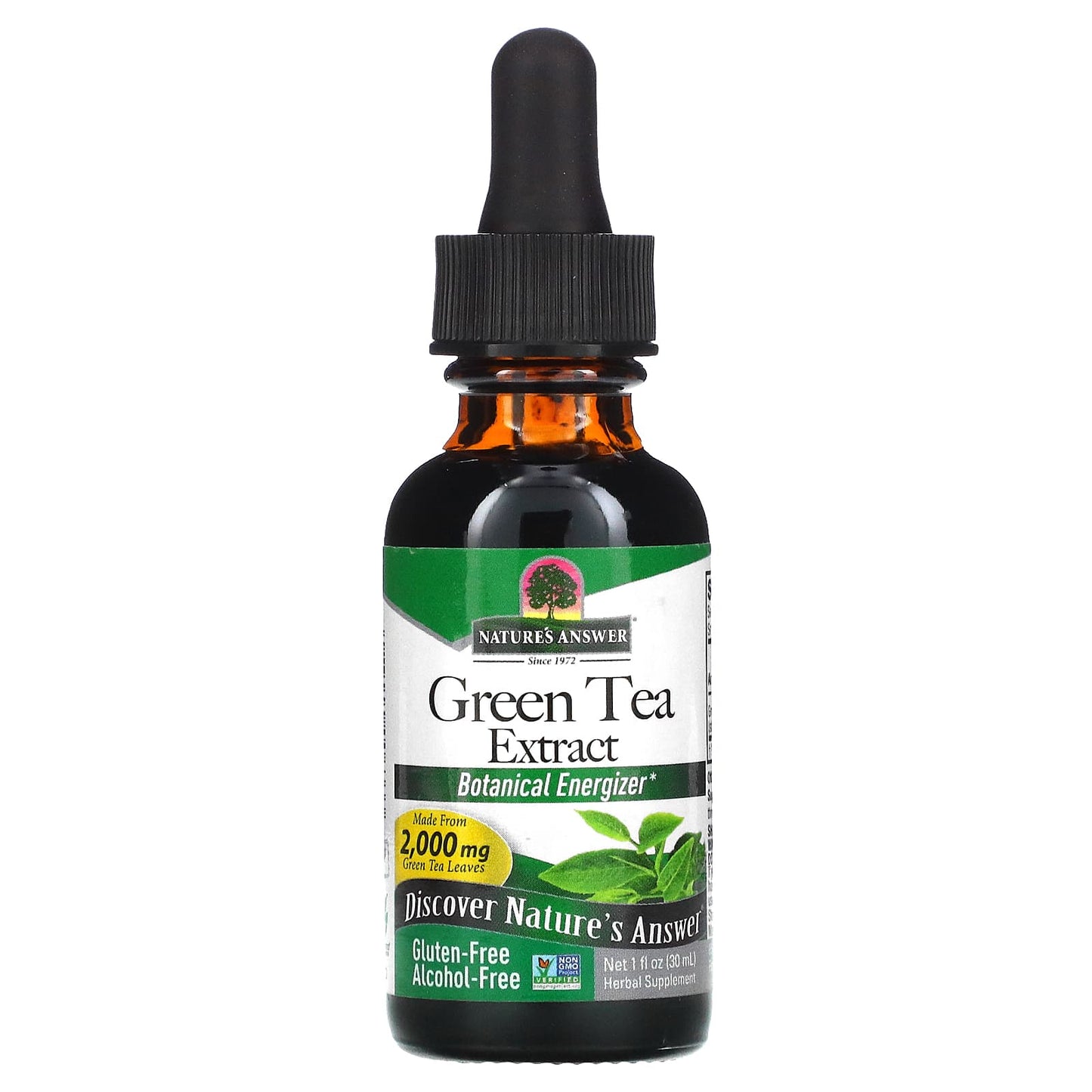 Nature’s Answer, Green Tea Extract Alcohol Free Extract, 1 Oz UPC 083000006333 | Hilife Vitamins