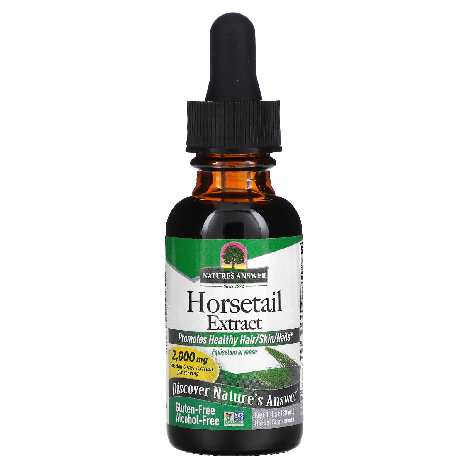 Nature’s Answer, Horsetail Alcohol Free Extract, 1 Oz UPC 083000006371 | Hilife Vitamins