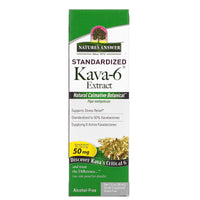 Nature's Answer, Kava-6, Alcohol-Free Extract, 1 fl oz (30 ml) UPC 083000006418 | Hilife Vitamins