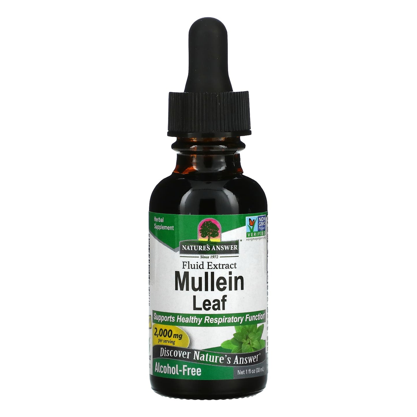Nature’s Answer, Mullein Leaves Alcohol Free Extract, 1 Oz UPC 083000006487 | Hilife Vitamins