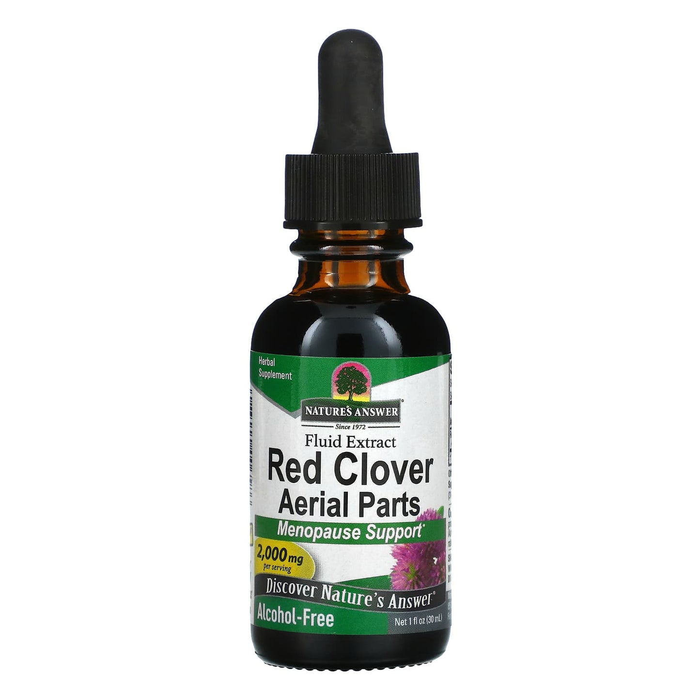 Nature’s Answer, Red Clover Alcohol Free Extract, 1 Oz UPC 083000006586 | Hilife Vitamins