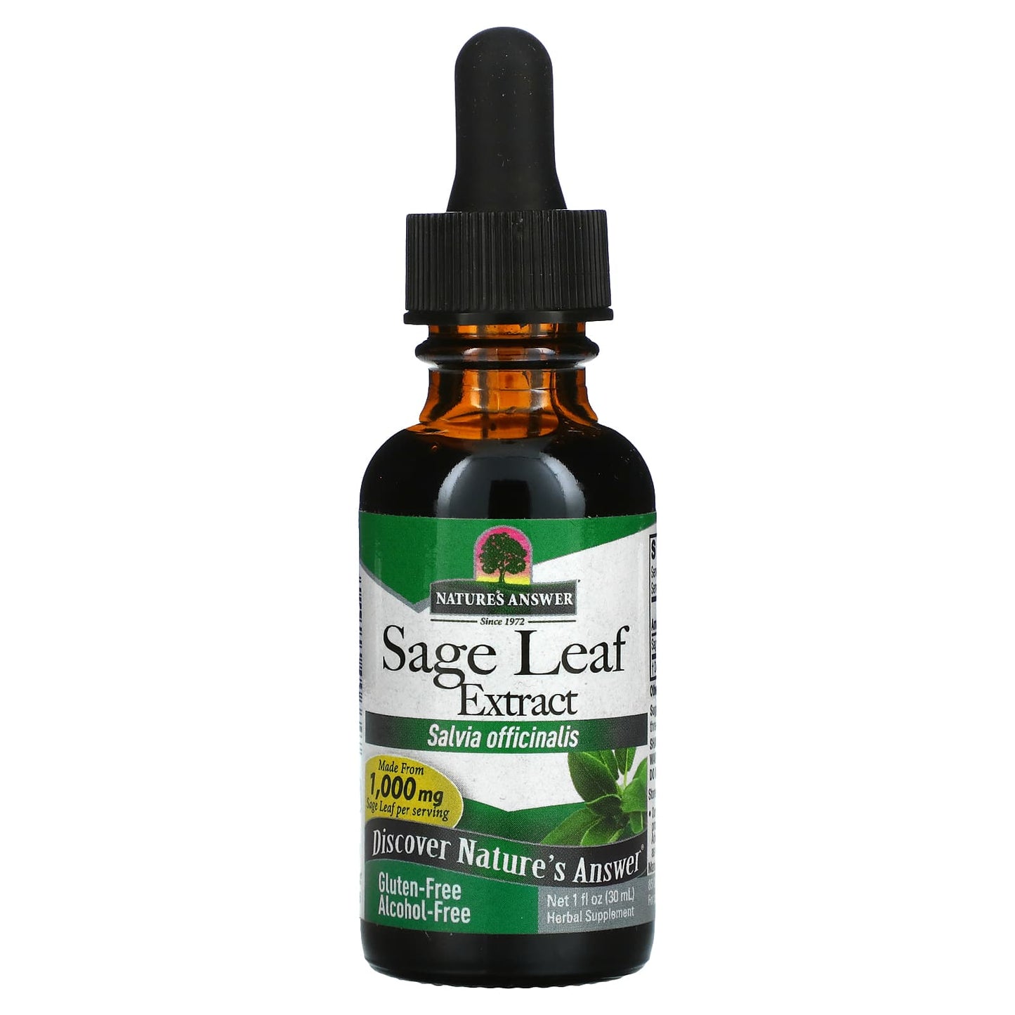 Nature’s Answer, Sage Alcohol Free Extract, 1 Oz UPC 083000006647 | Hilife Vitamins