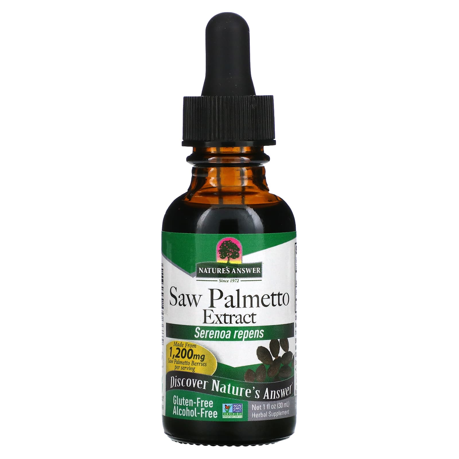 Nature’s Answer, Saw Palmetto Berry Alcohol Free Extract, 1 Oz UPC 083000006685 | Hilife Vitamins