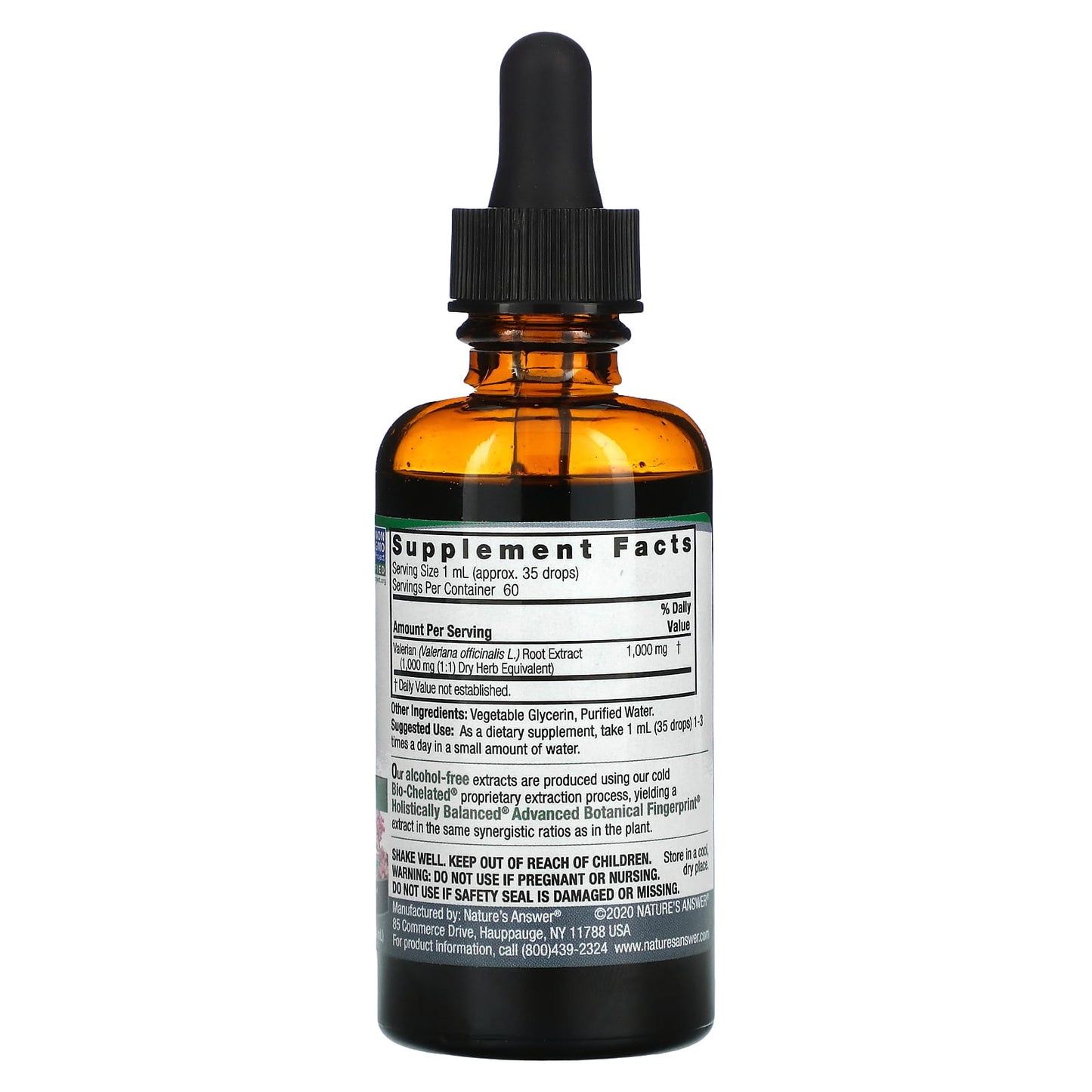Nature’s Answer, Valerian Root Alcohol Free Extract, 2 Oz UPC 083000006821 | Hilife Vitamins