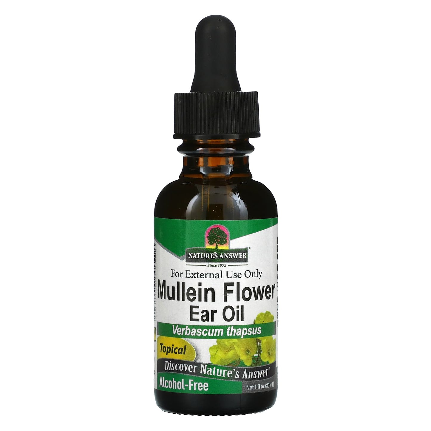 Nature’s Answer, Mullein Flower Oil Extract, 1 Oz UPC 083000008641 | Hilife Vitamins