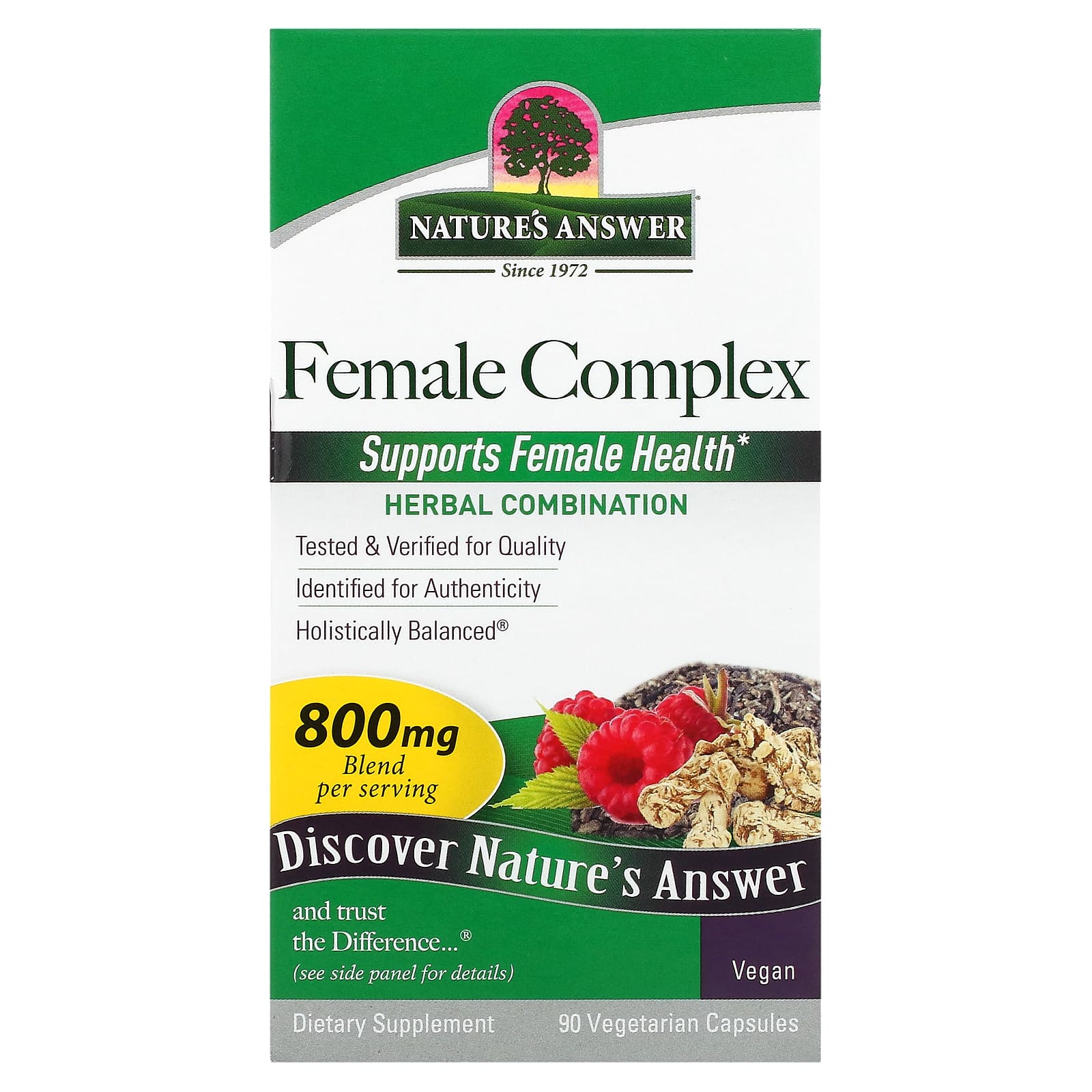 Nature’s Answer, Female Complex, 90 Capsules UPC 083000160325 | Hilife Vitamins