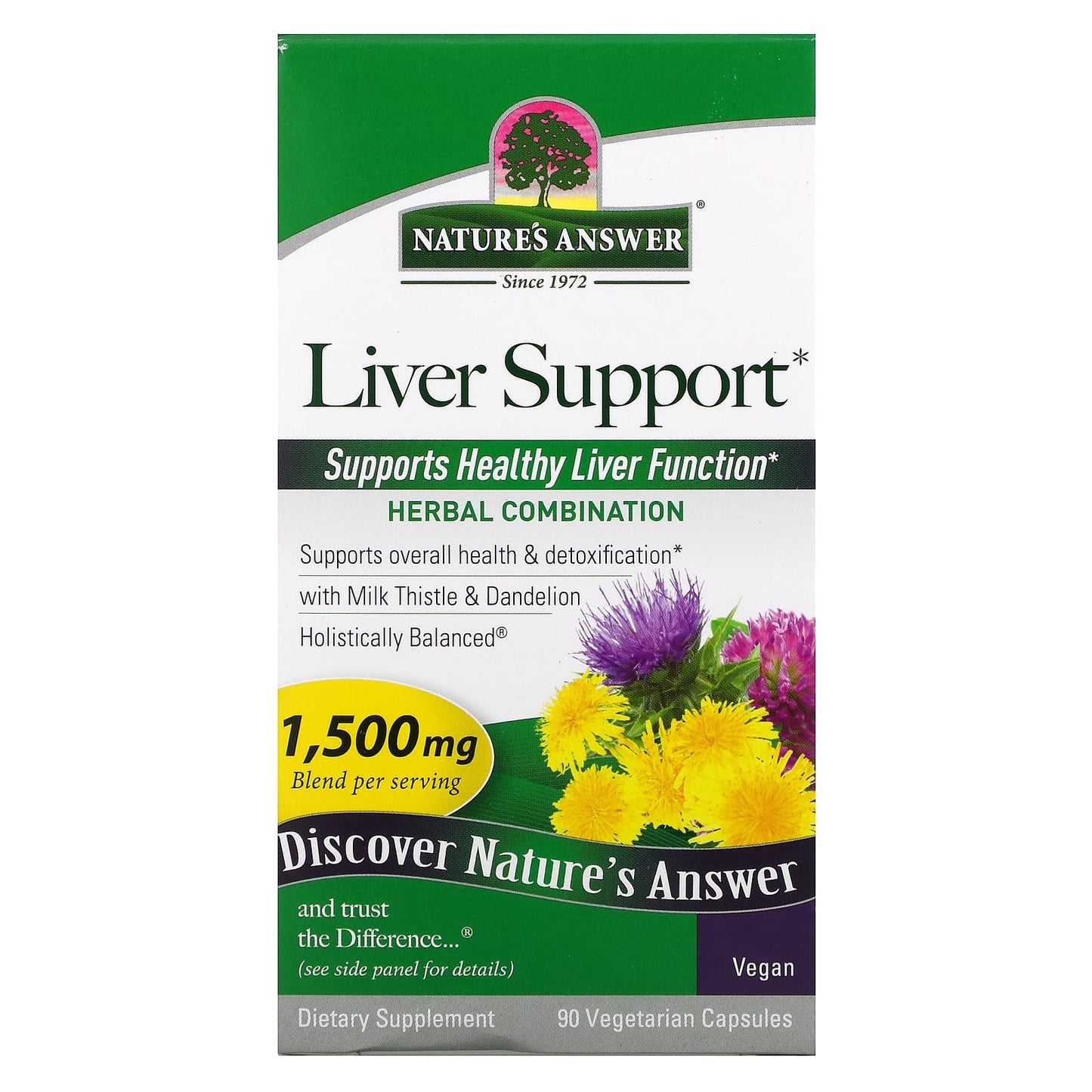 Nature’s Answer, Liver Support, 90 Capsules UPC 083000160899 | Hilife Vitamins