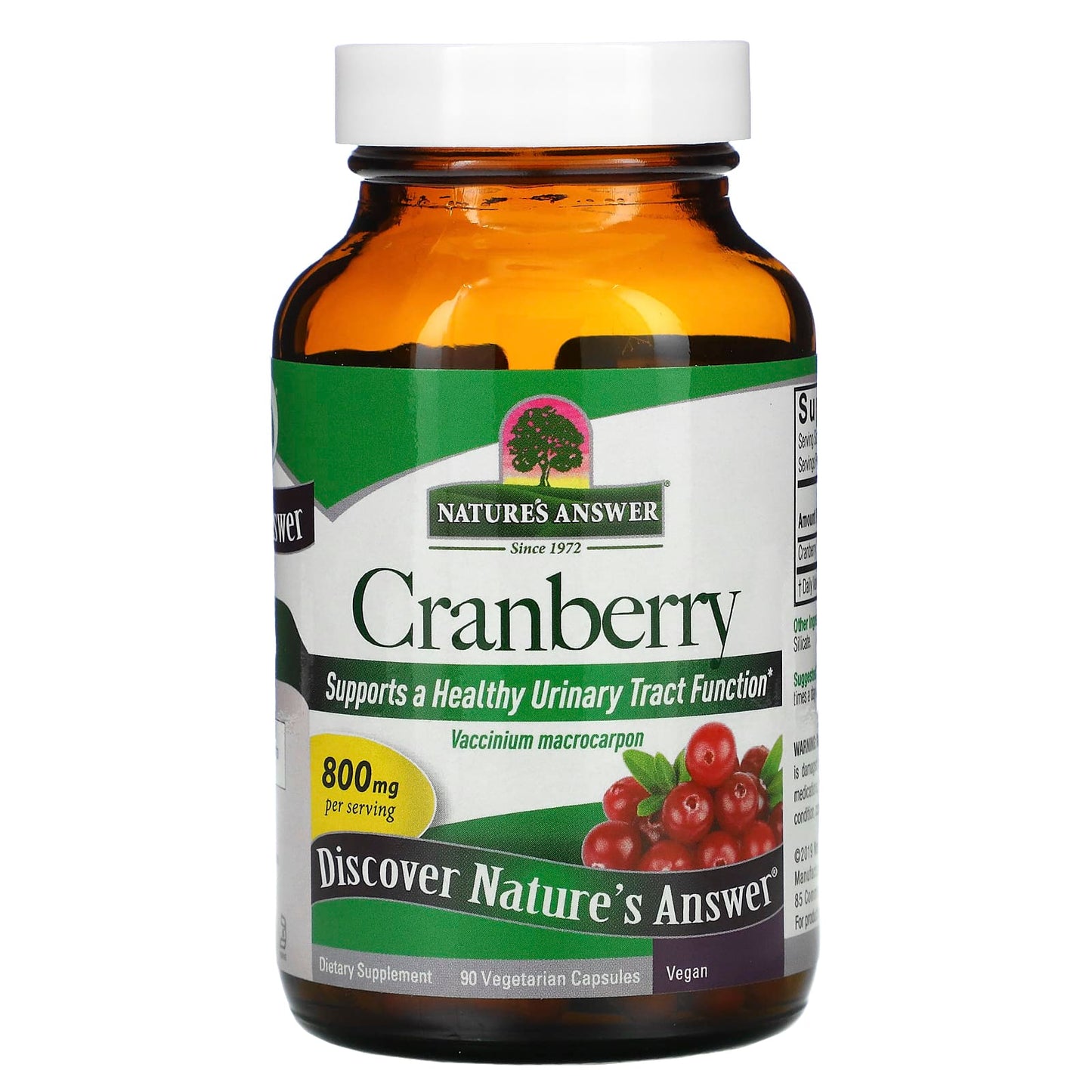 Nature’s Answer, Cranberry Fruit, 90 Capsules UPC 083000161582 | Hilife Vitamins