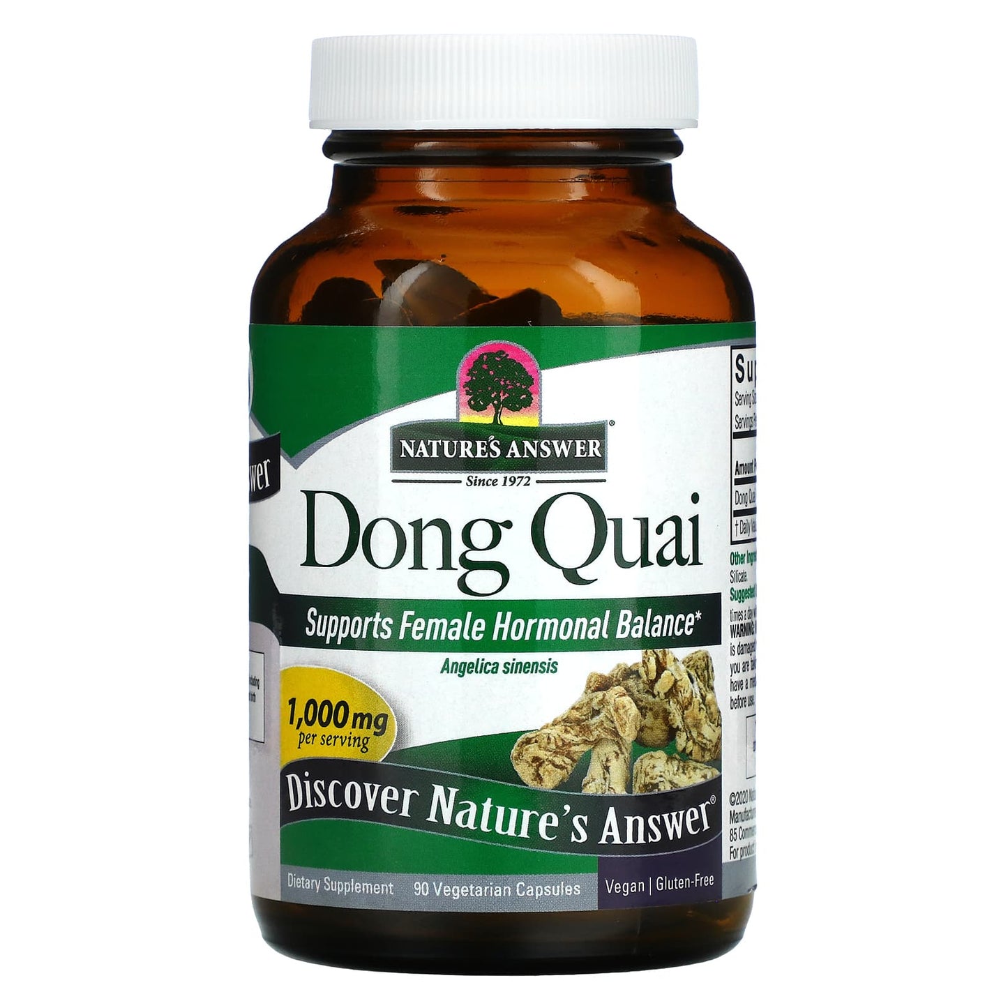 Nature’s Answer, Dong Quai Root, 90 Capsules UPC 083000161704 | Hilife Vitamins