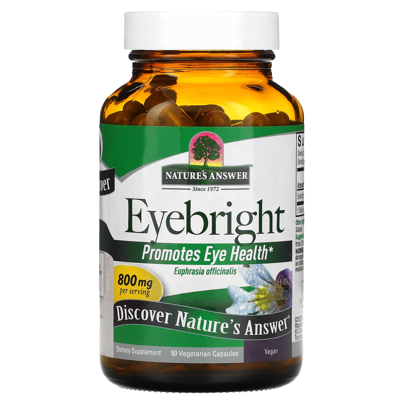 Nature’s Answer, Eyebright Herb, 90 90 CAP UPC 083000162107 | Hilife Vitamins
