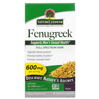 Nature’s Answer, Fenugreek Seed, 90 Capsules UPC 083000162145 | Hilife Vitamins