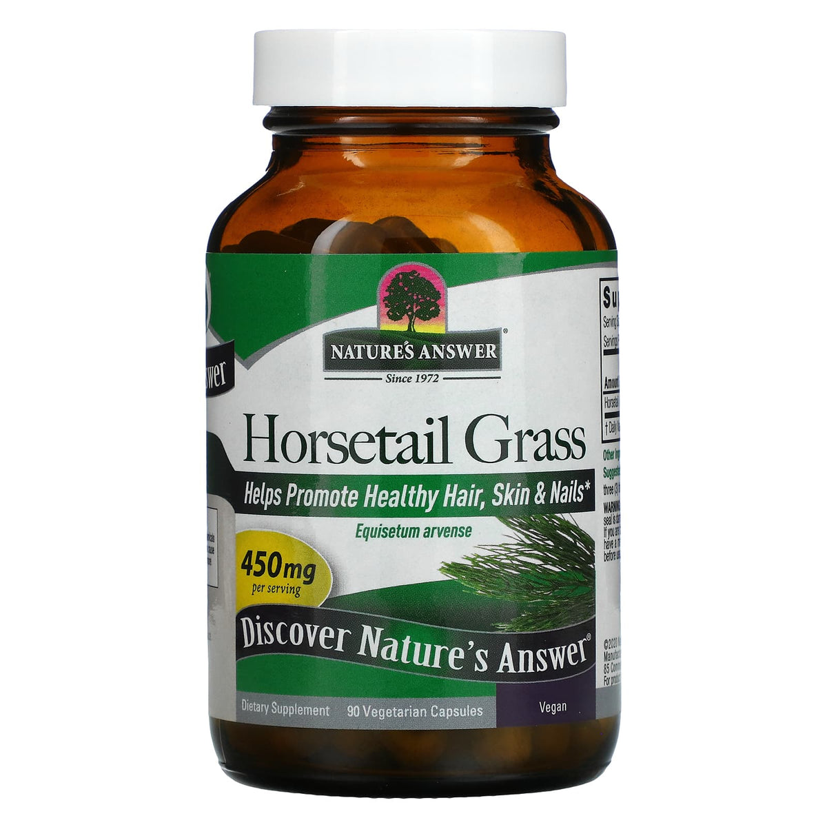 Nature’s Answer, Horsetail Grass, 90 Capsules UPC 083000162749 | Hilife Vitamins