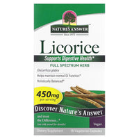 Nature’s Answer, Licorice Root, 90 Capsules UPC 083000162947 | Hilife Vitamins