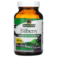 Nature’s Answer, Bilberry Standardized, 90 Capsules UPC 083000163616 | Hilife Vitamins