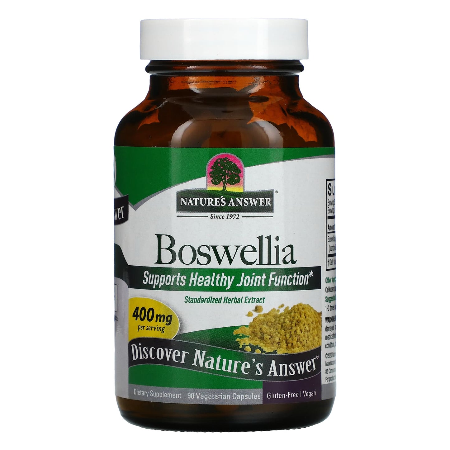 Nature’s Answer, Boswellia, 400 mg, 90 Vegetarian Capsules UPC 083000163661 | Hilife Vitamins