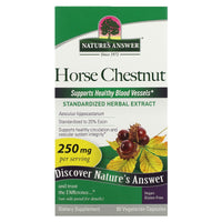 Nature’s Answer, Horsechestnut Seed Standardized, 90 Capsules UPC 083000164033 | Hilife Vitamins