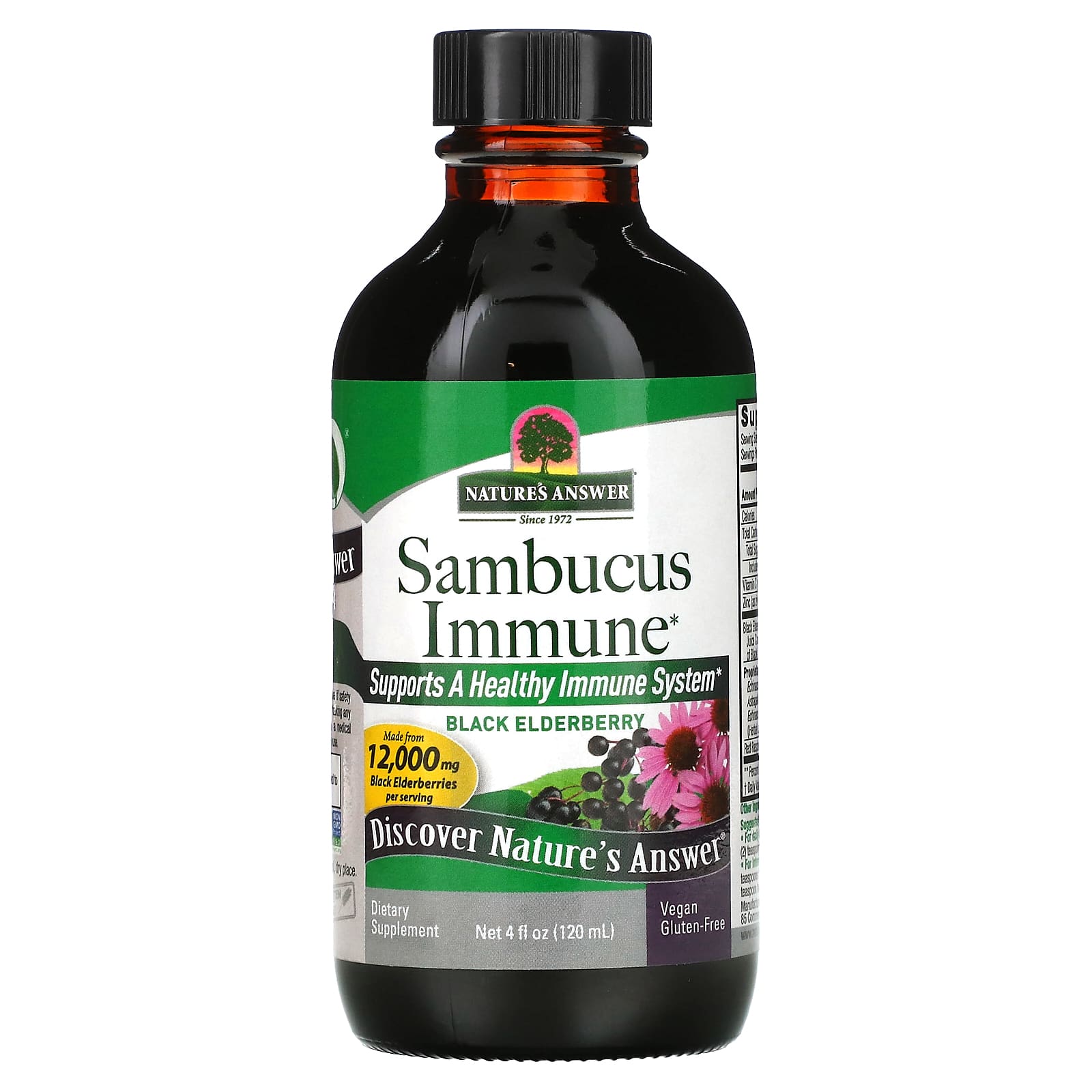 Nature’s Answer, Sambucus Immune Support, 4 Oz UPC 083000260469 | Hilife Vitamins