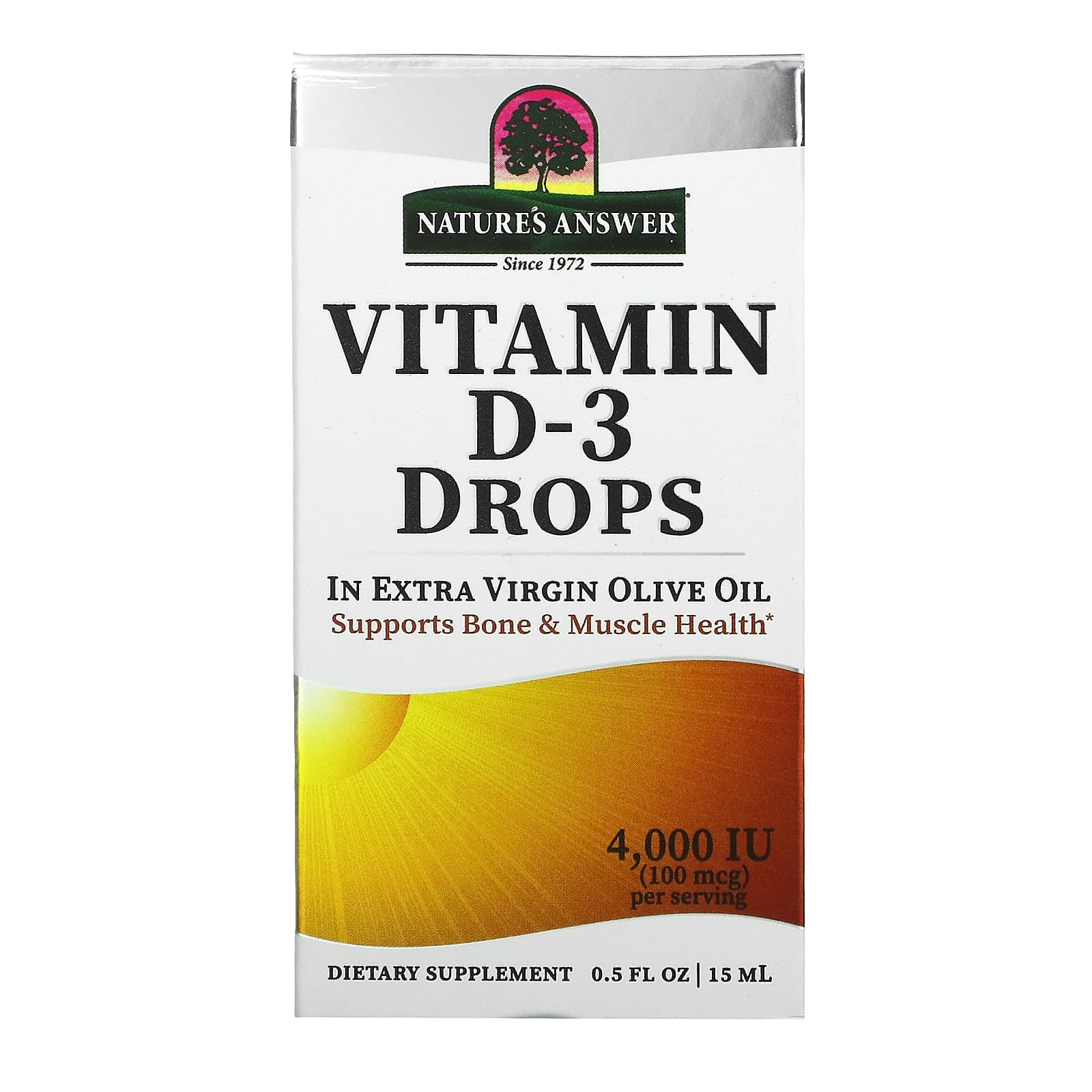 Nature’s Answer, Vitamin D-3 Drops 4000 Iu, 0.5 Oz UPC 083000261329 | Hilife Vitamins