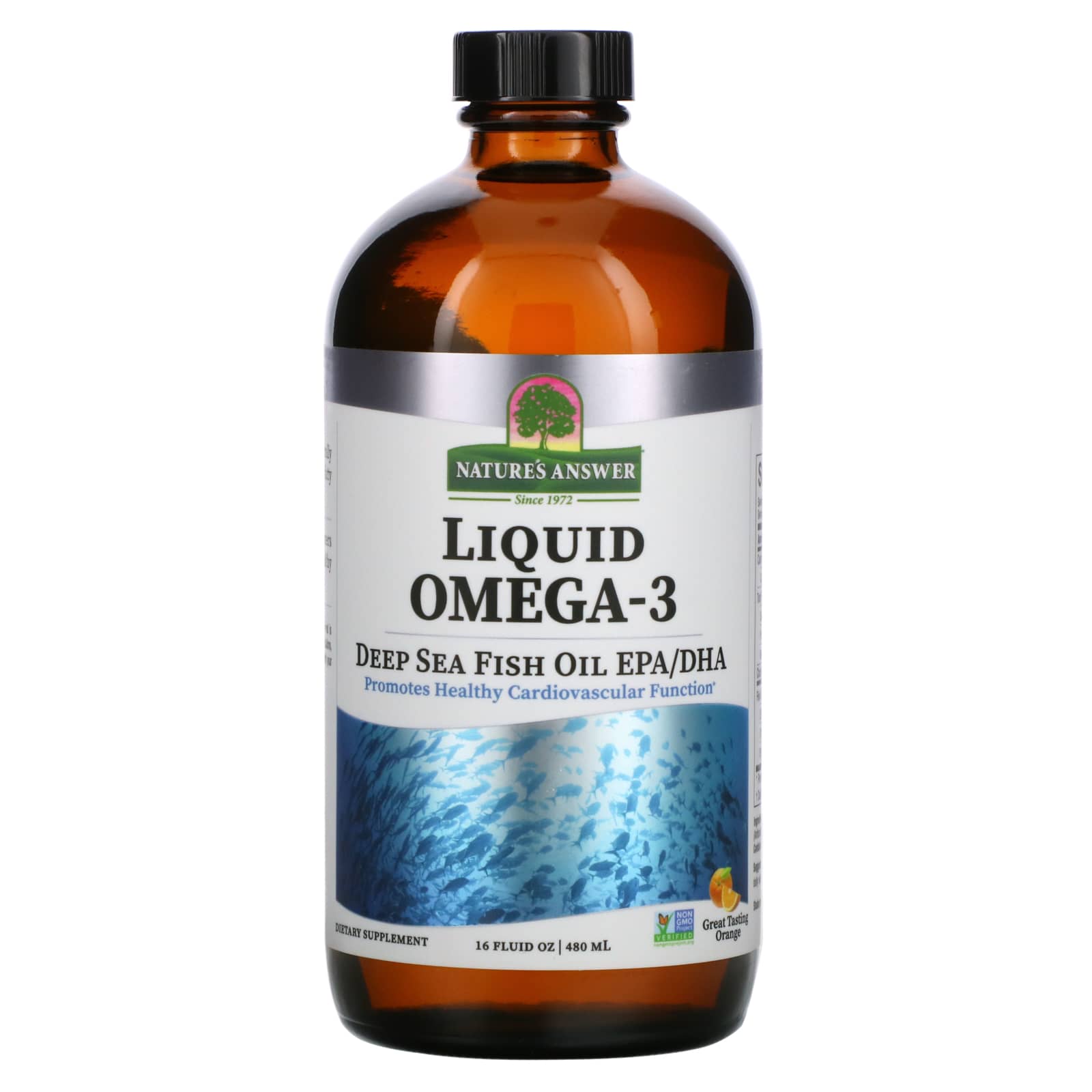 Nature’s Answer, Liquid Omega 3 Deep Sea Fish Oil Epa/Dha, 16 Oz UPC 083000261374 | Hilife Vitamins