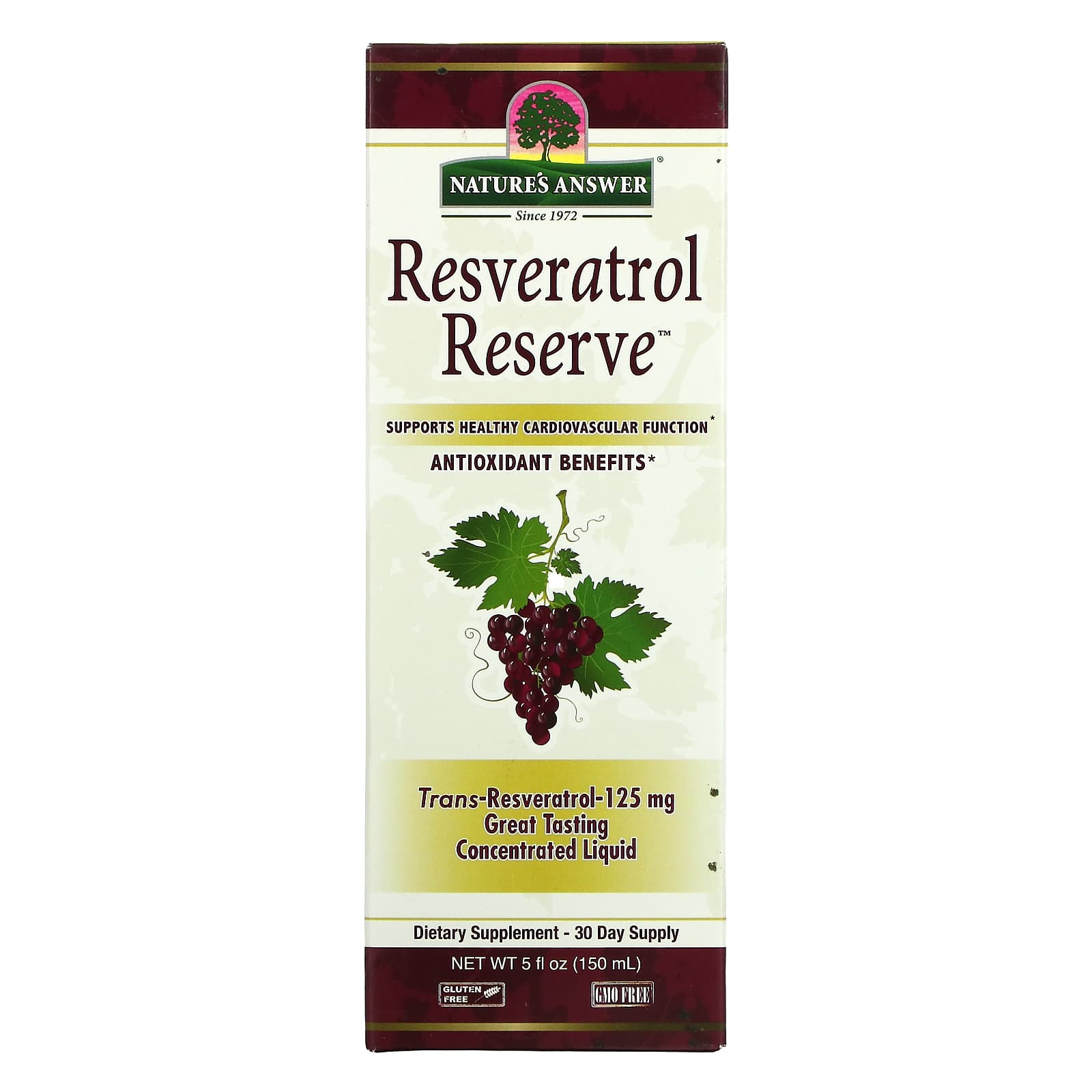 Nature’s Answer, Resveratrol Reserve, 5 Oz UPC 083000261770 | Hilife Vitamins