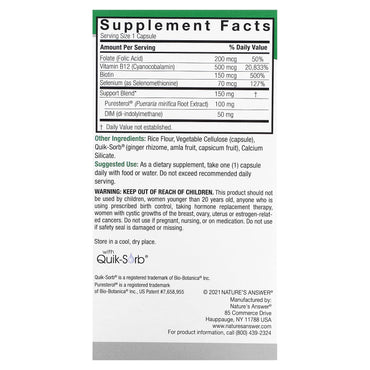 Nature’s Answer, Pueraria Mirifica, 60 Capsules UPC 083000261879 | Hilife Vitamins