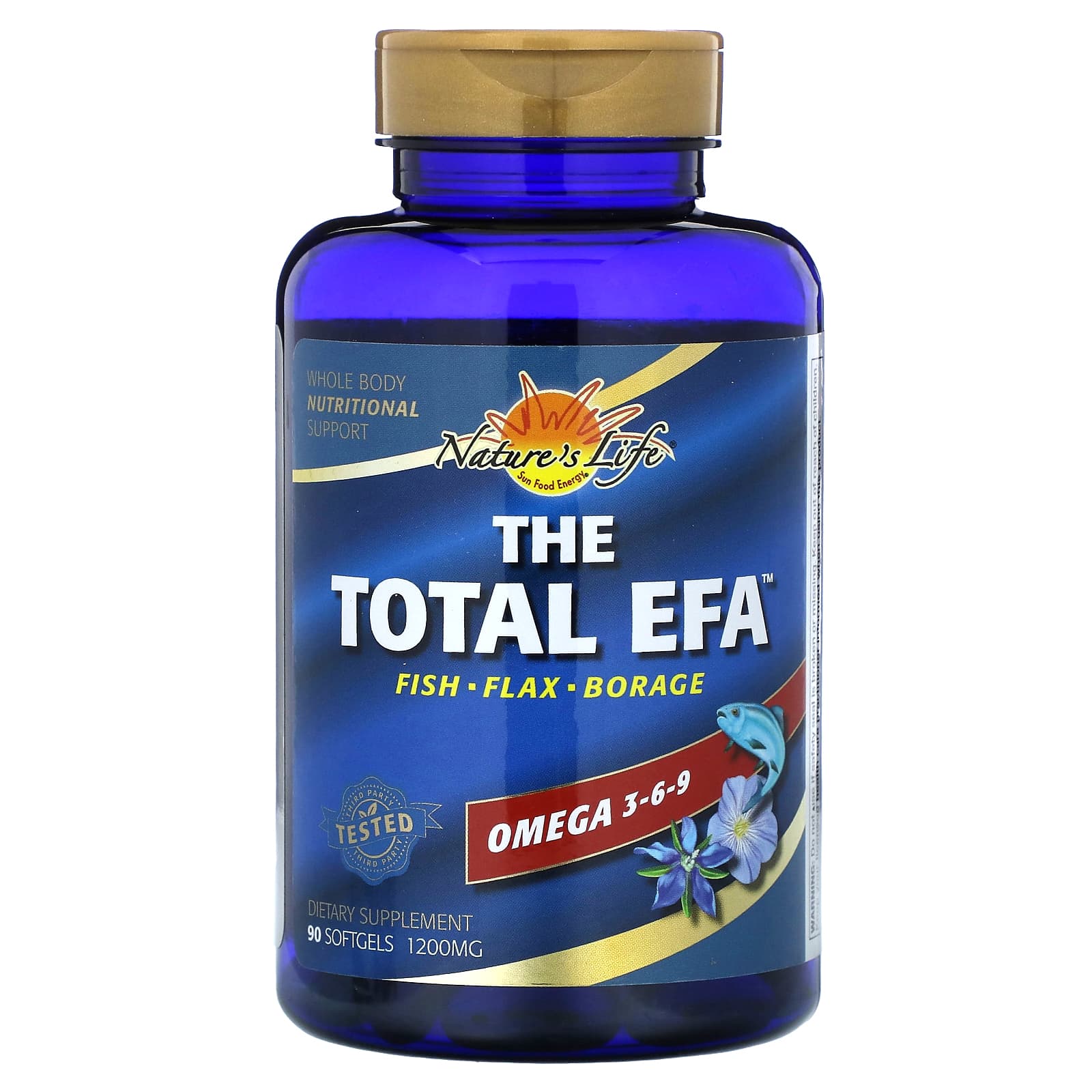 Nature’s Life, The Total EFA, 90 Softgels UPC 010043050924 | HiLife Vitamins