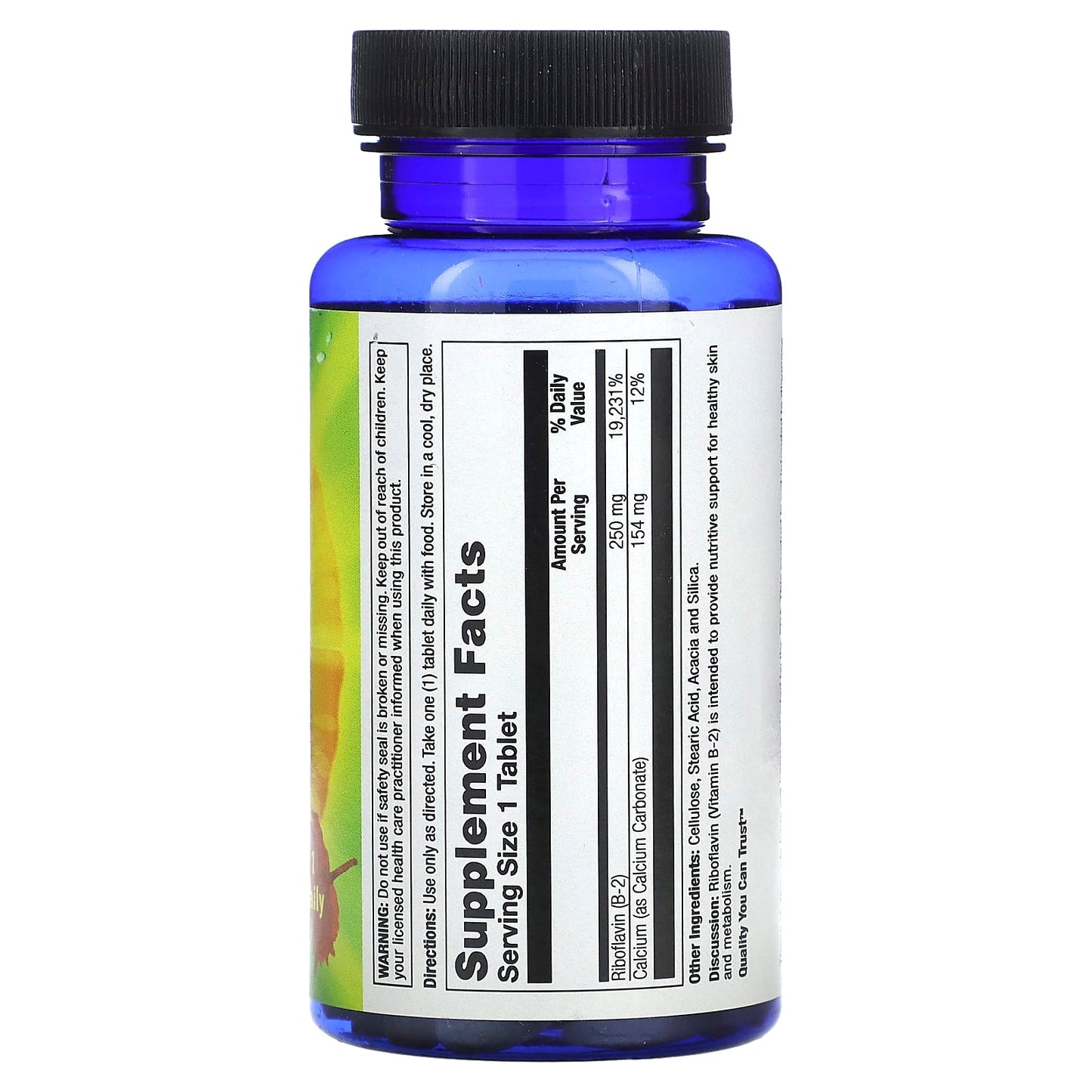 Nature’s Life, B-2 250mg, 100 Tablets UPC 040647001220 | HiLife Vitamins