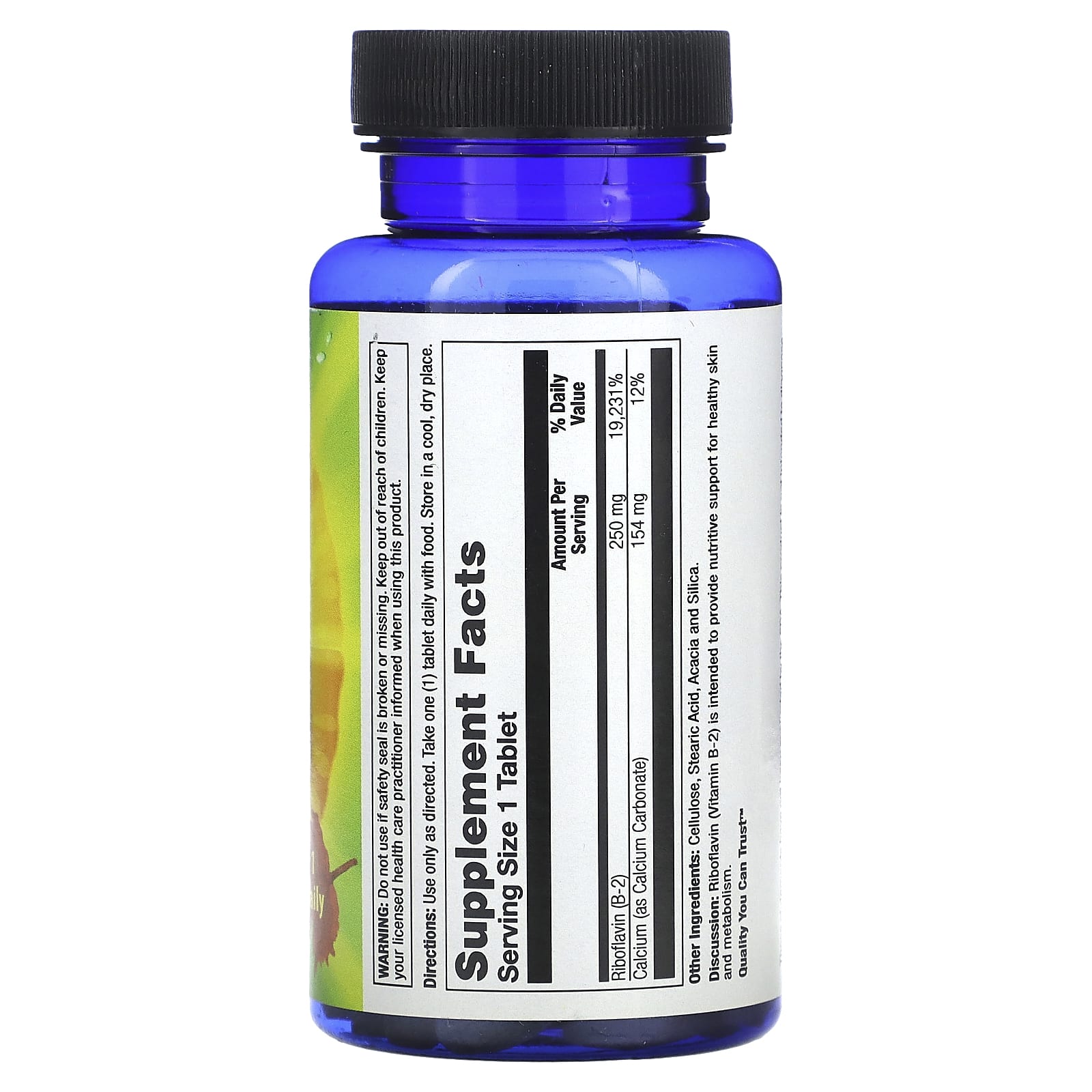 Nature’s Life, B-2 250mg, 100 Tablets UPC 040647001220 | HiLife Vitamins