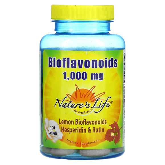 Nature’s Life, Bioflavonoids Lemon 1000mg, 100 Tablets - 040647001541 | Hilife Vitamins