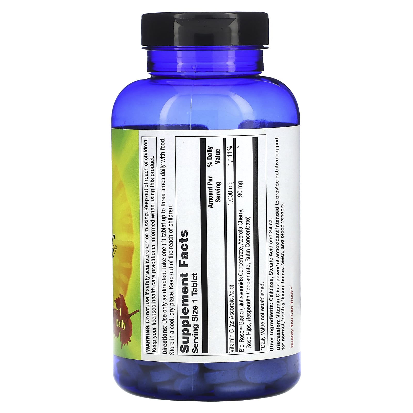 Nature’s Life, C Mega 1000mg, 250 Tablets UPC 040647001732 | HiLife Vitamins
