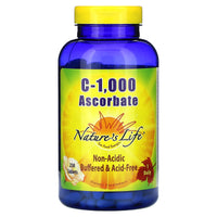 Nature’s Life, C Ascorbate 1000mg, 250 Tablets UPC 040647001862 | HiLife Vitamins