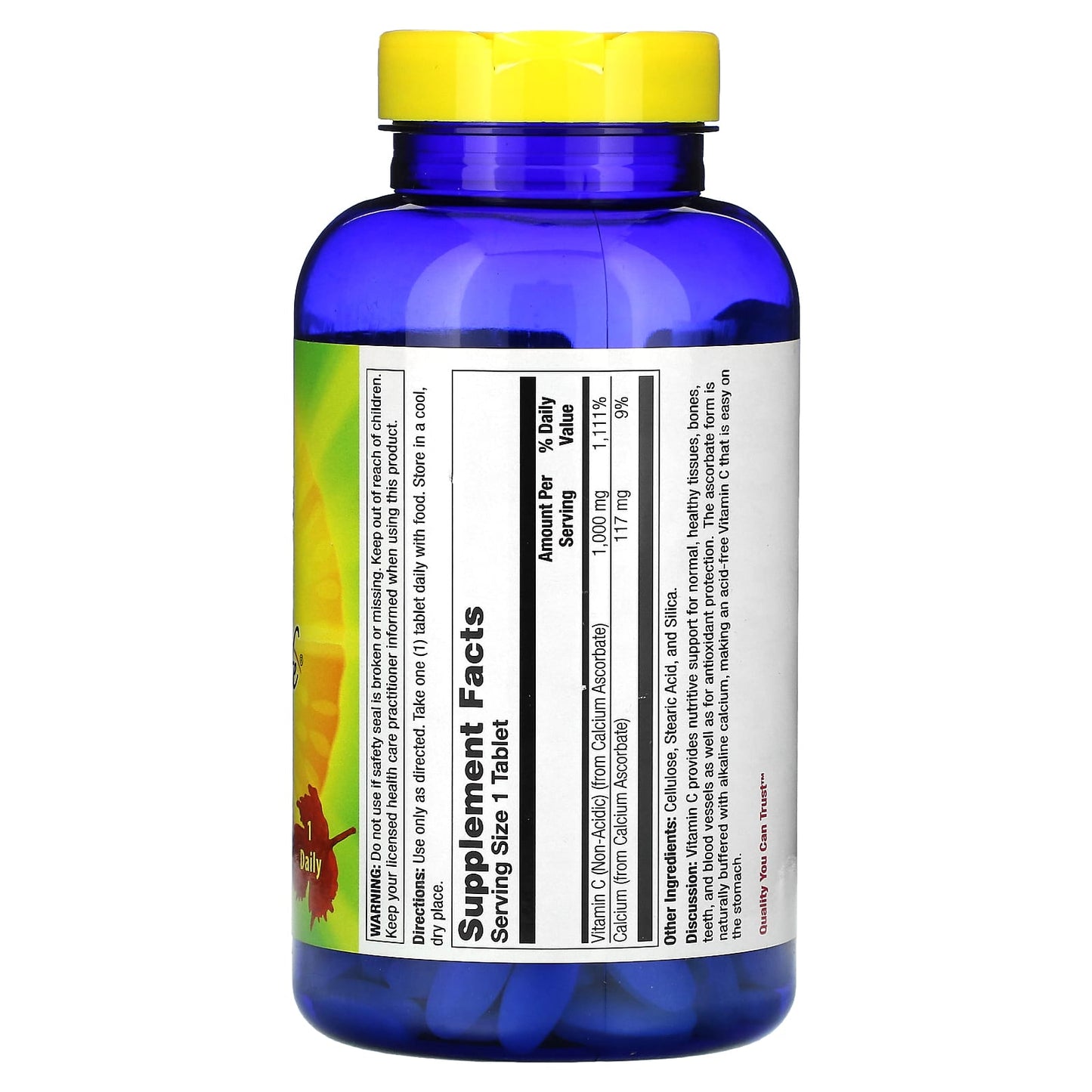 Nature’s Life, C Ascorbate 1000mg, 250 Tablets UPC 040647001862 | HiLife Vitamins