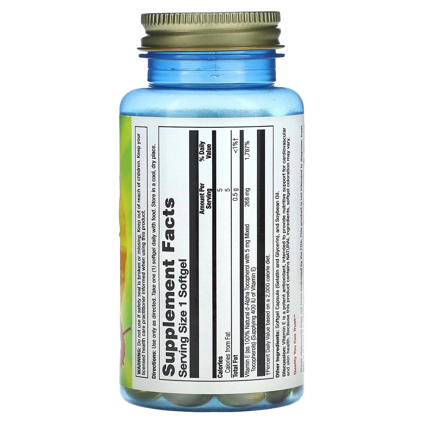 Nature’s Life, E D-Alpha & Mixed Tocopherols 400 iu, 100 Softgels UPC 040647002036 | HiLife Vitamins