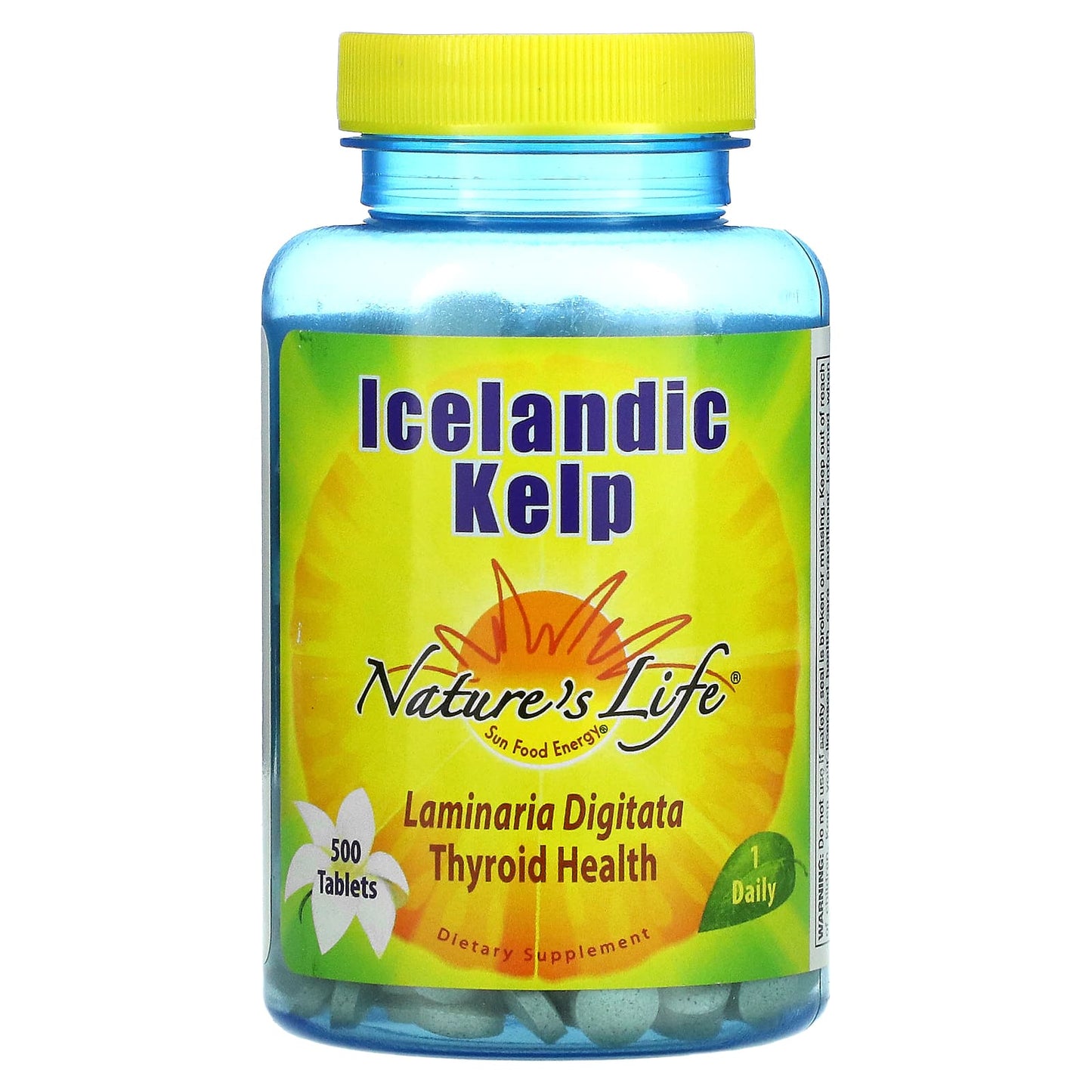 Nature’s Life, Kelp Icelandic 41mg, 500 Tablets UPC 040647002319 | HiLife Vitamins