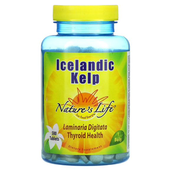 Nature’s Life, Kelp Icelandic 41mg, 500 Tablets - 040647002319 | Hilife Vitamins