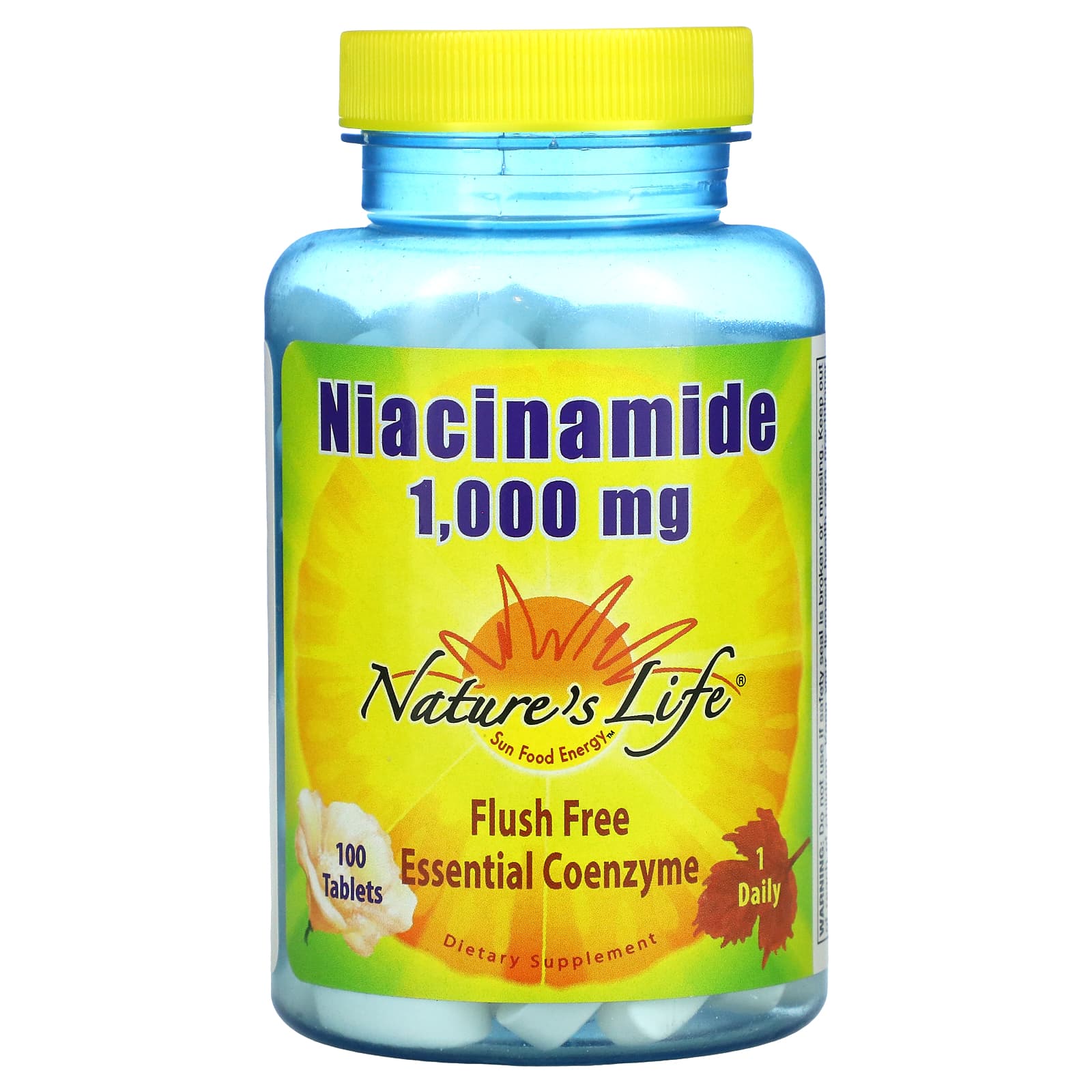 Nature’s Life, Niacinamide 1000mg, 100 Tablets UPC 040647002654 | HiLife Vitamins