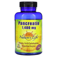 Nature’s Life, Pancreatin 1400mg, 250 Tablets UPC 040647002708 | HiLife Vitamins