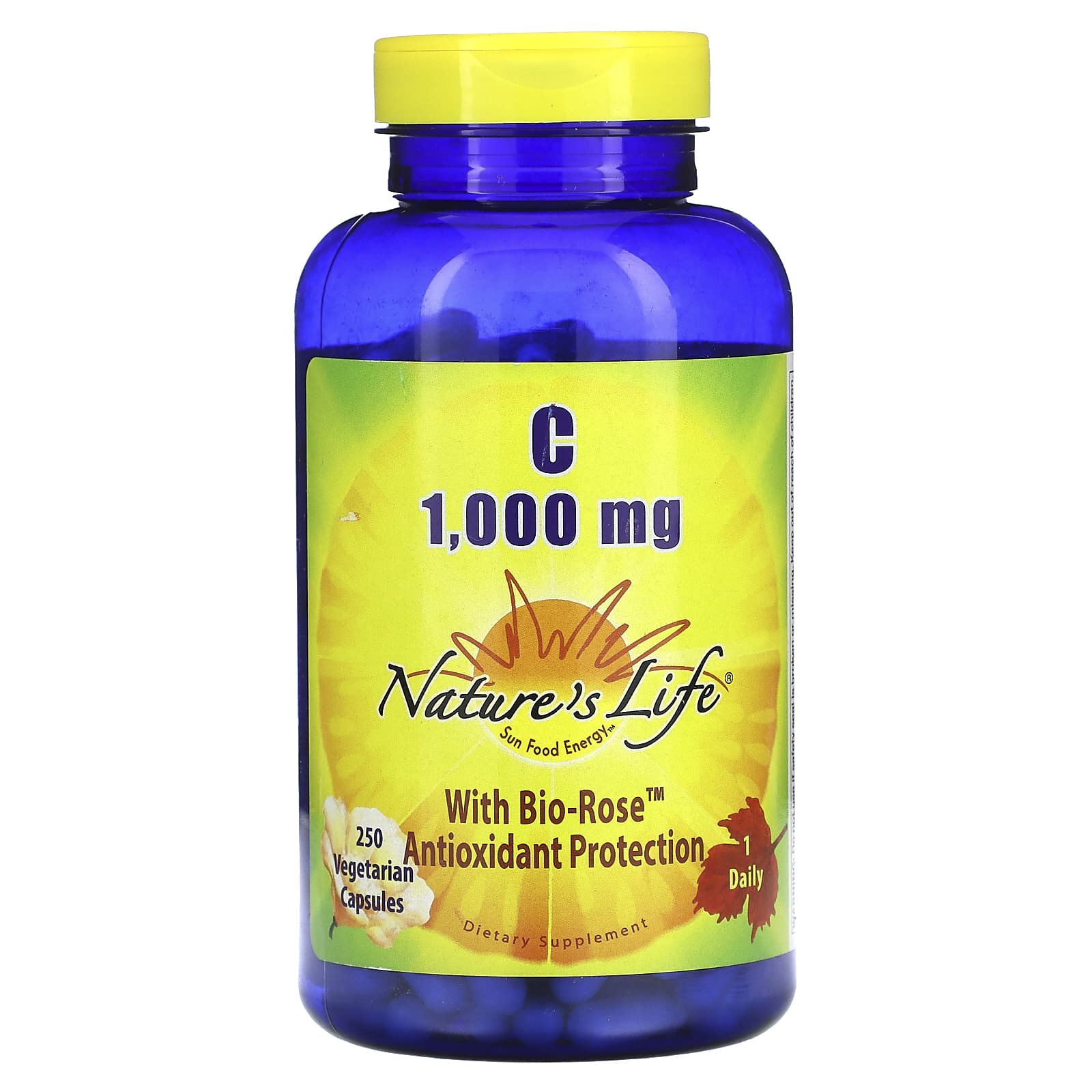 Nature’s Life, C 1000mg, 250 Vegetarian Capsules UPC 040647003224 | HiLife Vitamins