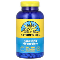 Nature’s Life, Renewing Magnesium, 500 mg, 250 Capsules UPC 040647004382 | HiLife Vitamins
