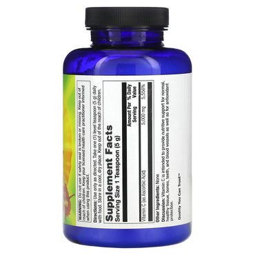 Nature’s Life, C Crystals Pure Unflavored 5000 mg, 8 Oz UPC 040647005099 | HiLife Vitamins