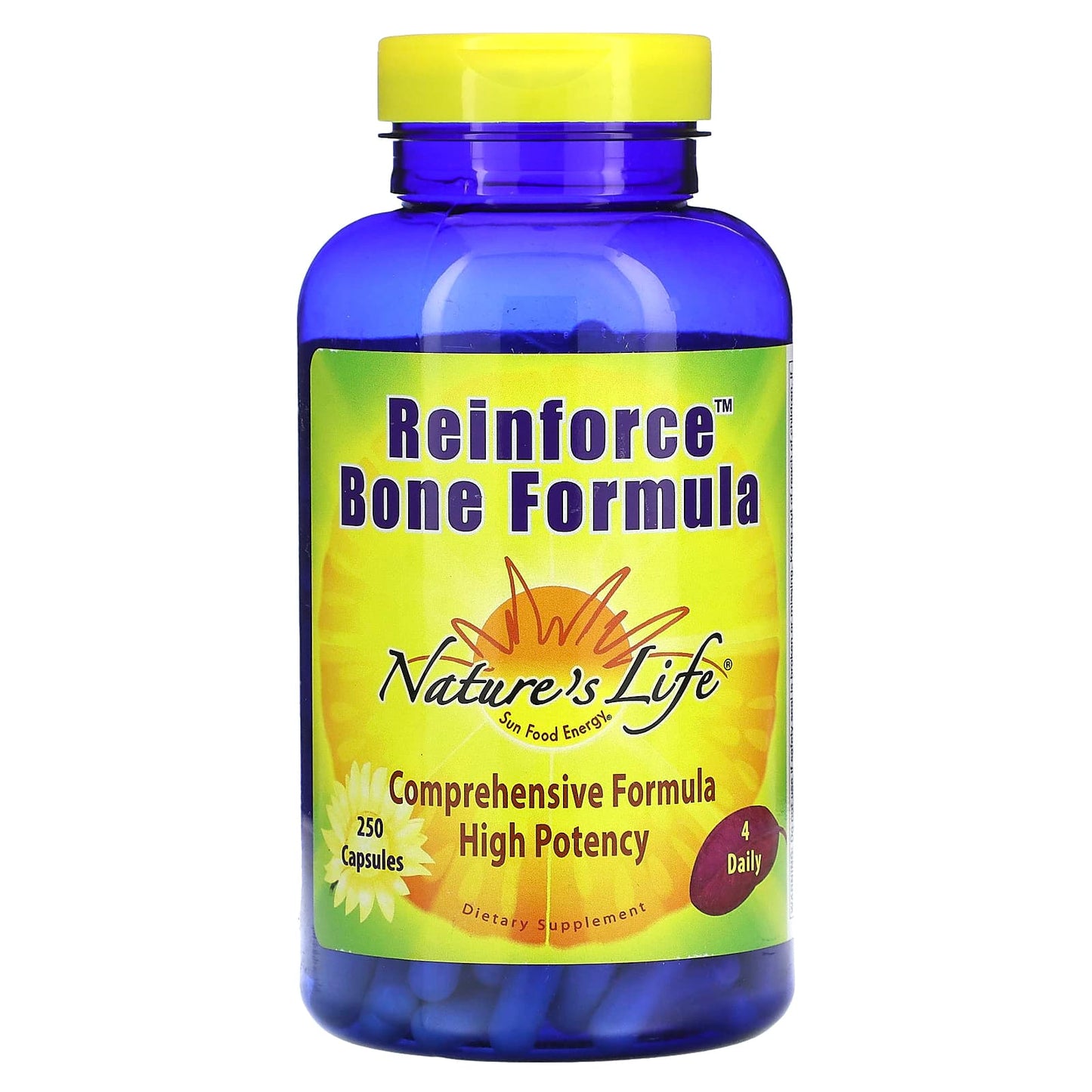Nature’s Life, Reinforce Bone Formula, 250 Capsules UPC 040647006454 | HiLife Vitamins
