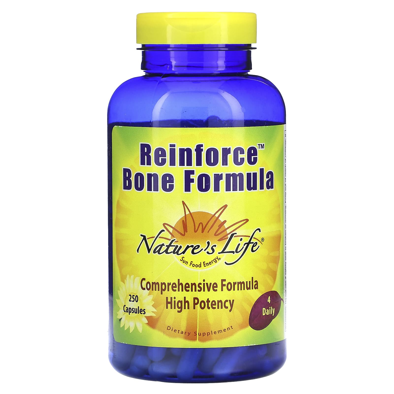 Nature’s Life, Reinforce Bone Formula, 250 Capsules UPC 040647006454 | HiLife Vitamins