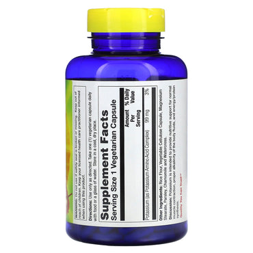 Nature’s Life, Potassium 99mg, 250 Vegetarian Capsules UPC 040647006522 | HiLife Vitamins