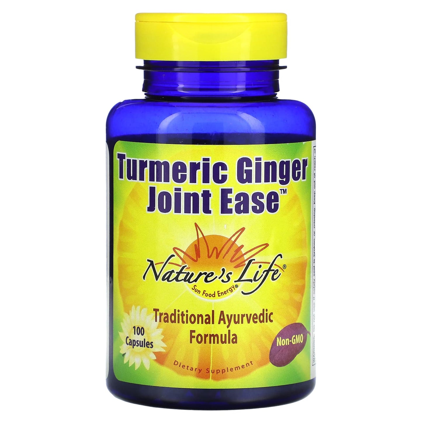 Nature’s Life, Turmeric & Ging Joint Ease 1.3/1.3g, 100 Capsules UPC 040647006775 | HiLife Vitamins