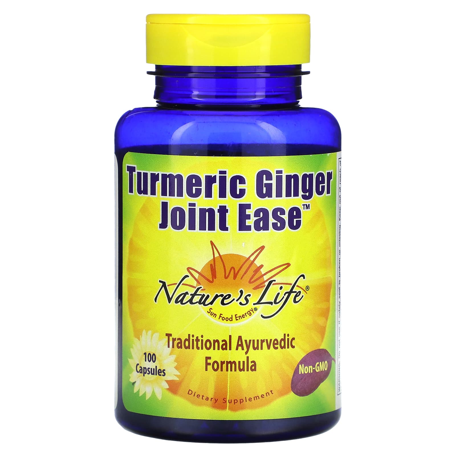 Nature’s Life, Turmeric & Ging Joint Ease 1.3/1.3g, 100 Capsules UPC 040647006775 | HiLife Vitamins