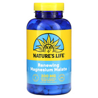 Nature’s Life, Magnesium Malate, 1,300 mg, 250 Tablets - 040647006874 | Hilife Vitamins