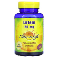 Nature’s Life, Lutein 20 mg, 100 Softgels - 040647007420 | Hilife Vitamins