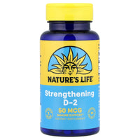 Nature’s Life, Strengthening D-2, 50 mcg (2,000 IU), 90 Capsules UPC 040647132368 | Hilife Vitamins