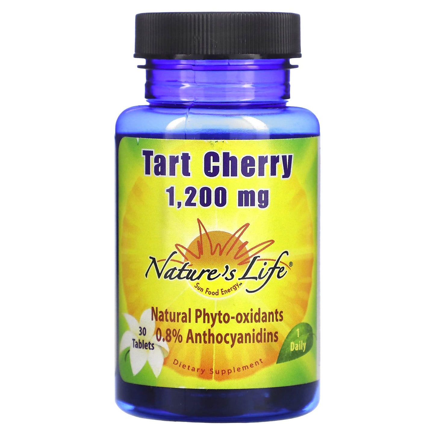 Nature’s Life, Tart Cherry 1200 mg, 30 Tablets UPC 040647912250 | HiLife Vitamins